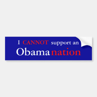 NObamaNation-Bumpersticker Bumpersticker