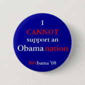 NObamaNation Ronde Button 5,7 Cm (Voorkant)
