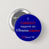 NObamaNation Ronde Button 5,7 Cm (Voorkant /achterkant)