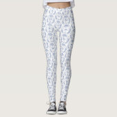 NOBCChE Blauwe Afdruk Leggings (Voorkant)