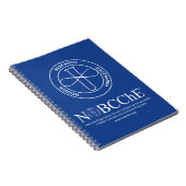 NOBCChE Blauwe Spiraalnoot - Witte Logo Notitieboek (Rechterzijde)