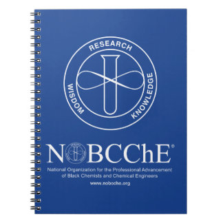 NOBCChE Blauwe Spiraalnoot - Witte Logo Notitieboek
