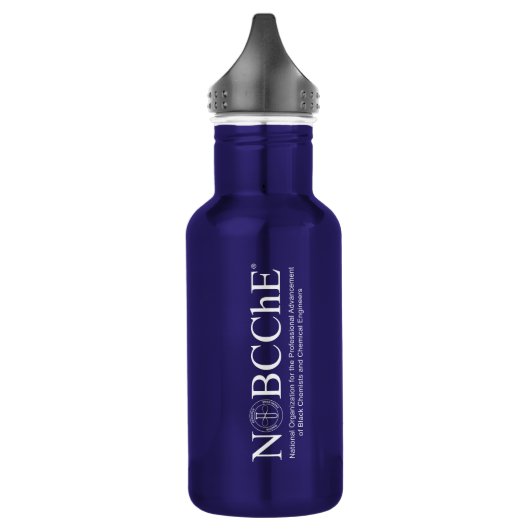 NOBCChE Witte Logo Waterfles (Links)