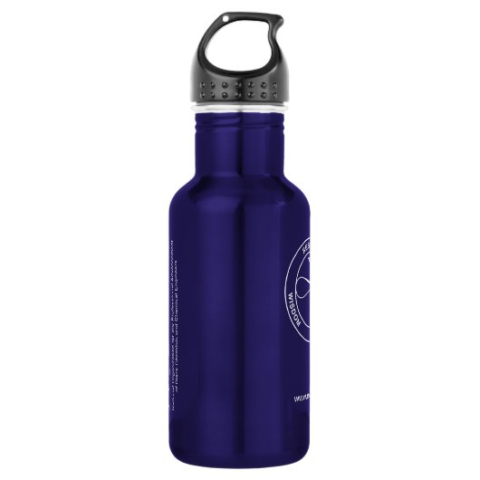 NOBCChE Witte Logo Waterfles (Voorkant)