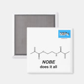 NOBE doet het allemaal met een koelkast magneet (Voorkant / Achterkant)