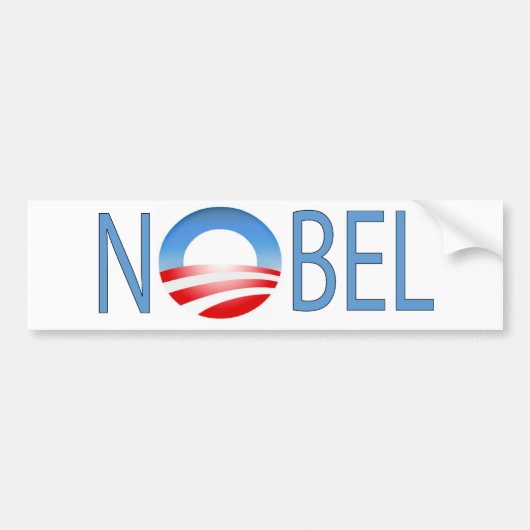 NOBEL OBAMA BUMPERSTICKER (Voorkant)
