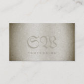 Nobel Silver Snake Pattern Bright Colored Monogram Visitekaartje (Voorkant)