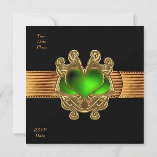 Nobelprijs gouden zwarte spijkergordel kaart (Achterkant)