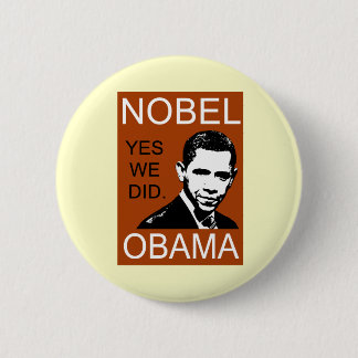 Nobelprijs voor de Vrede Obama Ronde Button 5,7 Cm