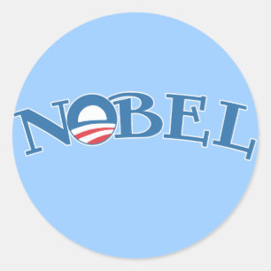 Nobelprijs voor de vrede ronde sticker