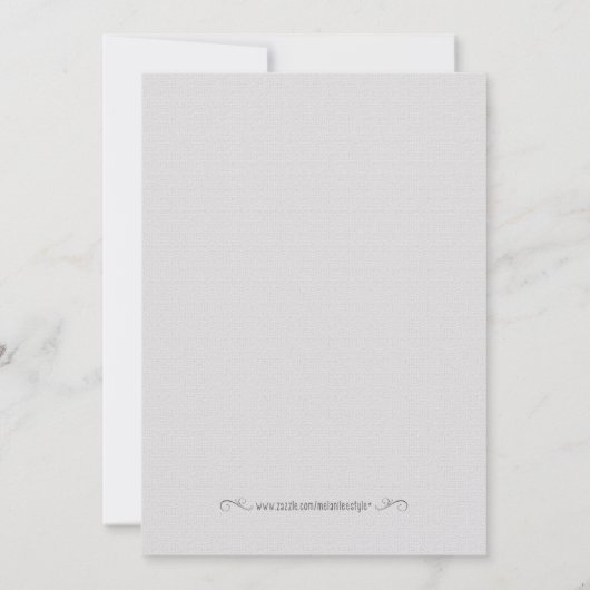 Nobelprijsvraag voor zeemacht en Blush Bridal Kaart (Achterkant)