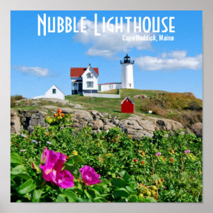 Nobelvuurtoren, Cape Neddick, Maine Poster