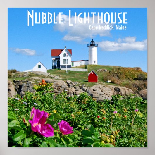 Nobelvuurtoren, Cape Neddick, Maine Poster (Voorkant)