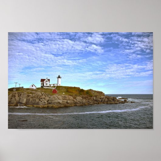 Nobelvuurtoren, Cape Neddick, Maine Poster (Voorkant)
