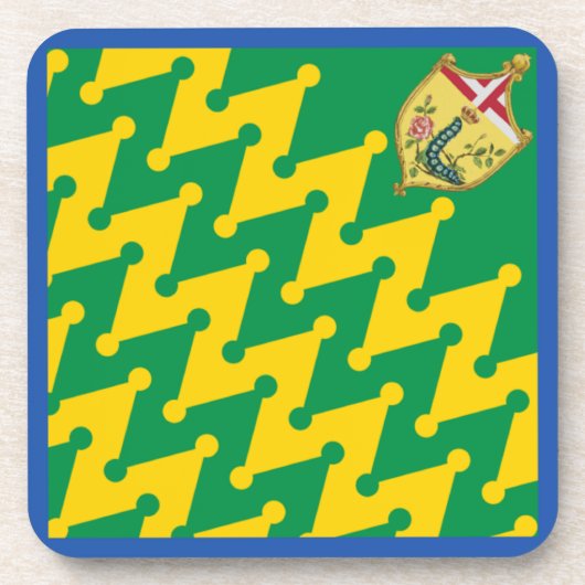 Nobile Contrada del Bruco (Caterpijler) Palio Bier Onderzetter (Voorkant)