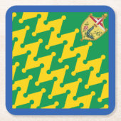 Nobile Contrada del Bruco (Caterpijler) Palio Kartonnen Onderzetters (Voorkant)