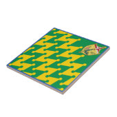 Nobile Contrada del Bruco (Caterpijler) Palio Tegeltje (Zijkant)