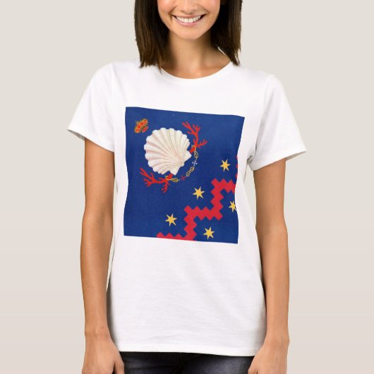 Nobile Contrada del Nicchio (Seashell) Palio T-shirt (Voorkant)