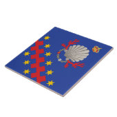 Nobile Contrada del Nicchio (Seashell) Tegeltje (Zijkant)