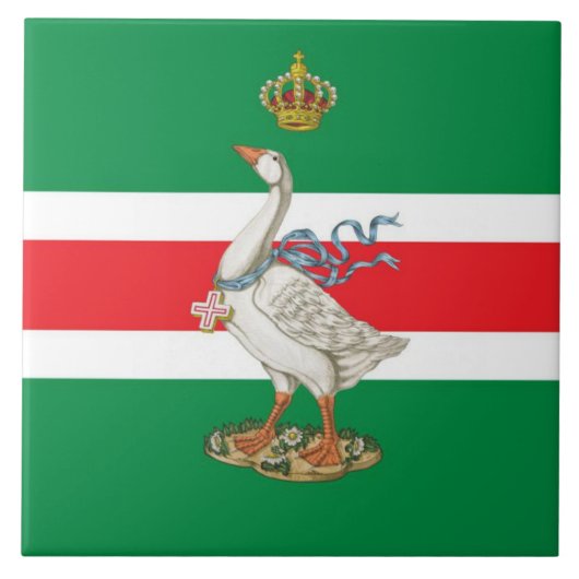 Nobile Contrada dell' Oca (Goose) Palio Tegeltje (Voorkant)