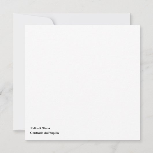 Nobile Contrada dell'Aquila Palio di Siena (Eagle) (Achterkant)