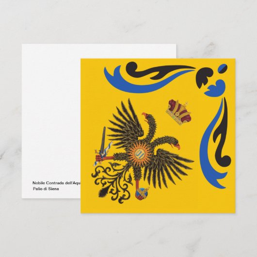 Nobile Contrada dell'Aquila Palio di Siena (Eagle) (Voorkant / Achterkant)