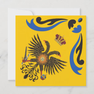 Nobile Contrada dell'Aquila Palio di Siena (Eagle) Bedankkaart