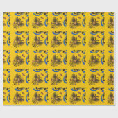 Nobile Contrada dell'Aquila Palio di Siena (Eagle) Cadeaupapier (Vlak)