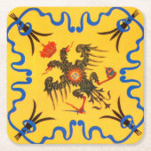 Nobile Contrada dell'Aquila Palio di Siena (Eagle) Kartonnen Onderzetters (Voorkant)