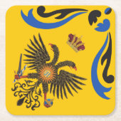 Nobile Contrada dell'Aquila Palio di Siena (Eagle) Kartonnen Onderzetters (Voorkant)