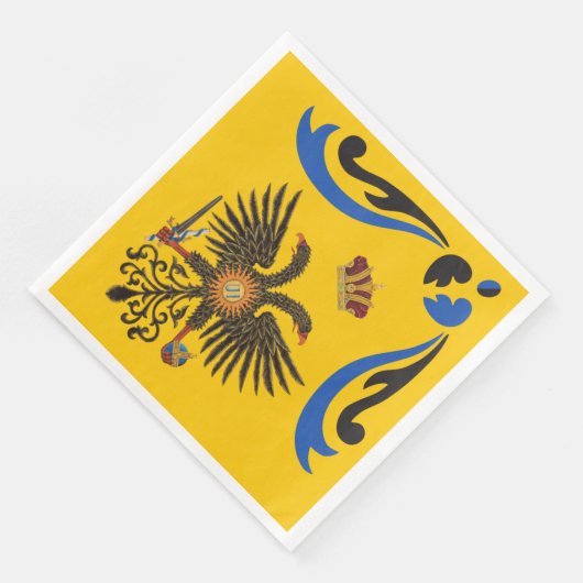 Nobile Contrada dell'Aquila Palio di Siena (Eagle) Servet (Hoek)