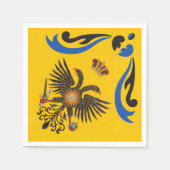 Nobile Contrada dell'Aquila Palio di Siena (Eagle) Servet (Voorkant)