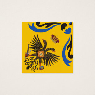 Nobile Contrada dell'Aquila Palio di Siena (Eagle) Vierkante Visitekaartjes