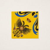 Nobile Contrada dell'Aquila Palio di Siena (Eagle) Vierkante Visitekaartjes (Achterkant)