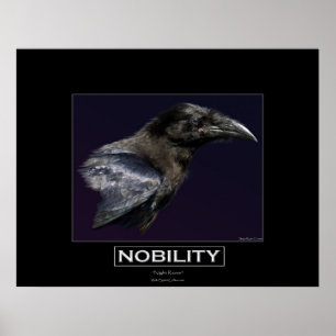 NOBILITEIT Motivatie Raven Portait Poster