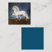 Nobility IJslands paard Vierkante Visitekaartje (Voorkant / Achterkant)
