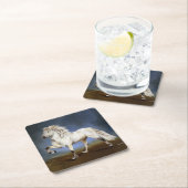 Nobility White IJslands paard Kartonnen Onderzetters (Insitu)