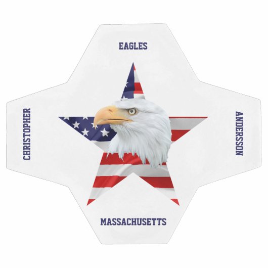 Noble Bald Eagle, de Amerikaanse vlag, Star Voetbal (Enkel)