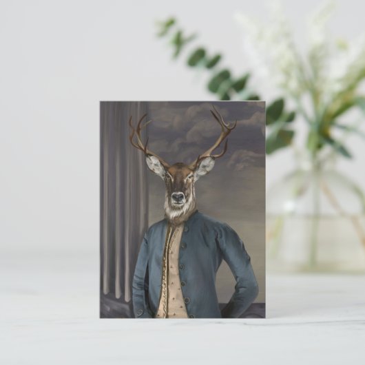 Noble Beasts - Dandy Deer  Briefkaart (Staand voorkant)