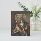 Noble Beasts - Dandy Elephant Poster Briefkaart (Staand voorkant)