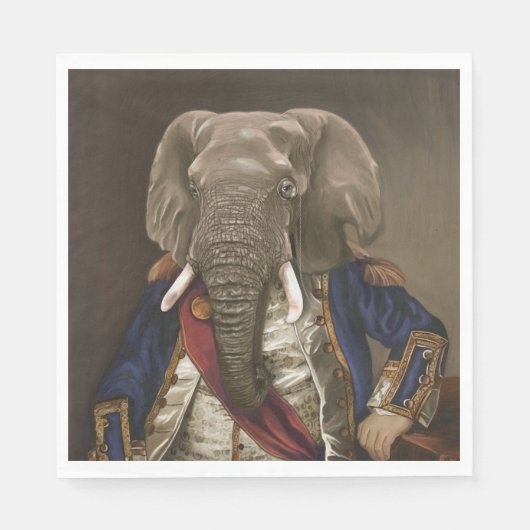 Noble Beasts - Dandy Elephant Servet (Voorkant)