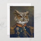 Noble Beasts - Dandy Owl Briefkaart (Voorkant / Achterkant)