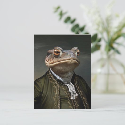 Noble Beasts - Dandy Toad Briefkaart (Staand voorkant)