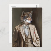 Noble Beasts - Dandy Wolf Briefkaart (Voorkant / Achterkant)