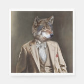 Noble Beasts - Dandy Wolf Servet (Voorkant)