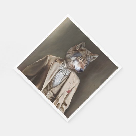 Noble Beasts - Dandy Wolf Servet (Hoek)