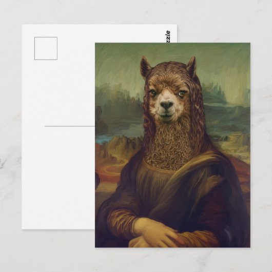 Noble Beasts - Mona Llama Briefkaart (Voorkant / Achterkant)