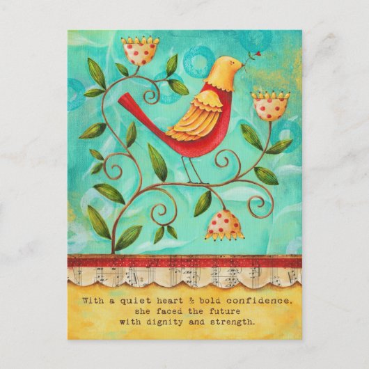 Noble Bird-Briefkaart Briefkaart (Voorkant)