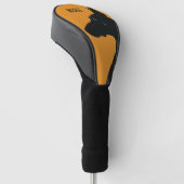 Noble Black Doberman Golfheadcover (Schuin)