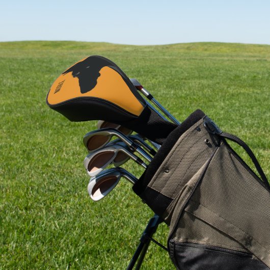 Noble Black Doberman Golfheadcover (Insitu)